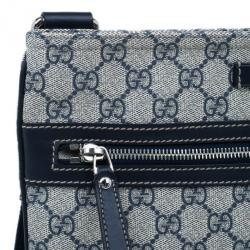 Pre Owned حقيبة غوتشي سوبريم فلات GG  ماسنجر كانفاس مونوجرام