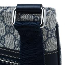 Pre Owned حقيبة غوتشي سوبريم فلات GG  ماسنجر كانفاس مونوجرام