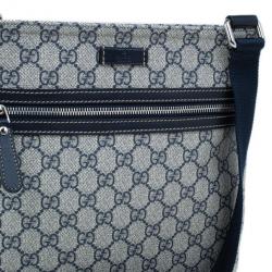 Pre Owned حقيبة غوتشي سوبريم فلات GG  ماسنجر كانفاس مونوجرام