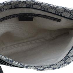 Pre Owned حقيبة غوتشي سوبريم فلات GG  ماسنجر كانفاس مونوجرام