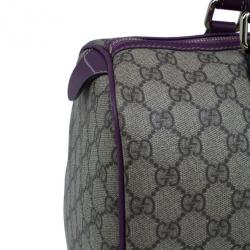 Pre Owned Gucci Limited Edition Purple Stripe GG Monogram Joy Boston Bag