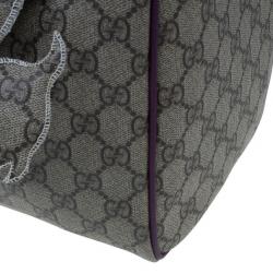 Pre Owned Gucci Limited Edition Purple Stripe GG Monogram Joy Boston Bag