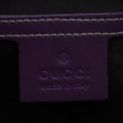 Pre Owned Gucci Limited Edition Purple Stripe GG Monogram Joy Boston Bag