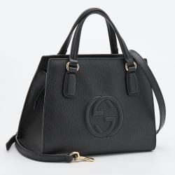 Gucci Black Leather Small Soho Tote