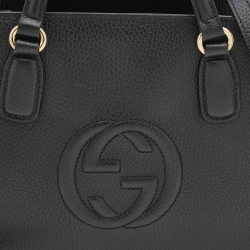 Gucci Black Leather Small Soho Tote
