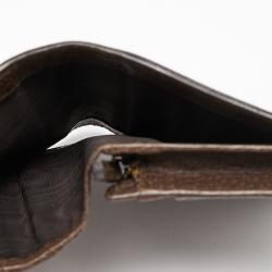 Pre Owned Gucci Beige GG Supreme Canvas Tiger Card Case