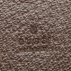 Pre Owned Gucci Beige GG Supreme Canvas Tiger Card Case