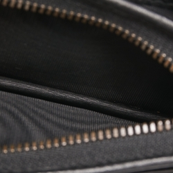 Pre Owned  حافظة بطاقات غوتشي جي جي مارمونت GG جلد ماتيلاس أسود