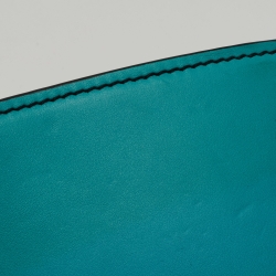 Pre Owned Gucci Turquoise Leather Small Emily Shoulder Bag