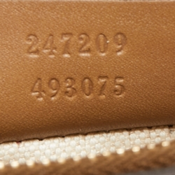 Pre Owned Gucci Beige/Brown GG Canvas and Leather Craft Tote