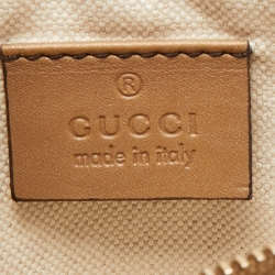 Pre Owned Gucci Beige/Brown GG Canvas and Leather Craft Tote