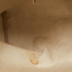 Pre Owned Gucci Beige/Brown GG Canvas and Leather Craft Tote