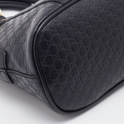 Gucci Black Microguccissima Leather Mini Dome Bag