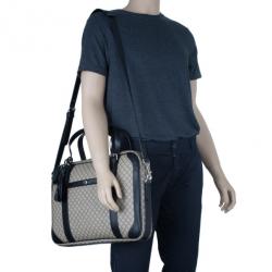 Gucci Black Monogram Canvas Diamante Briefcase
