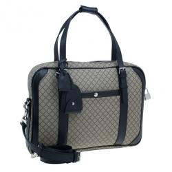 Gucci Black Monogram Canvas Diamante Briefcase