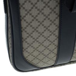 Gucci Black Monogram Canvas Diamante Briefcase