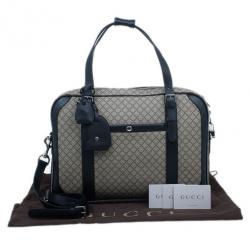 Gucci Black Monogram Canvas Diamante Briefcase