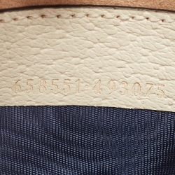 Pre Owned Gucci Beige/Cream GG Supreme Canvas and Leather Mini Ophidia Bag