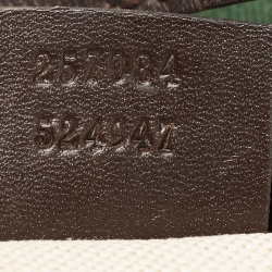 Pre Owned Gucci Beige/Brown GG Canvas and Leather Vintage Web Hobo