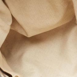 Pre Owned Gucci Beige/Brown GG Canvas and Leather Vintage Web Hobo