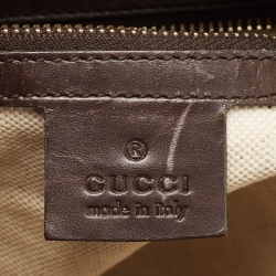 Pre Owned Gucci Beige/Brown GG Canvas and Leather Vintage Web Hobo