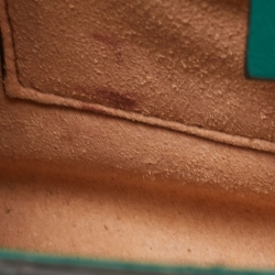 Gucci Green Guccissima Leather Small Padlock Shoulder Bag