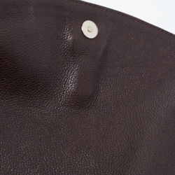 Pre Owned Gucci Beige/Ebony GG Canvas and Leather Techno Horsebit Flap Bag