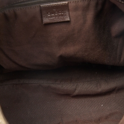 Gucci Beige/Brown GG Canvas and Leather New Ladies Web Hobo
