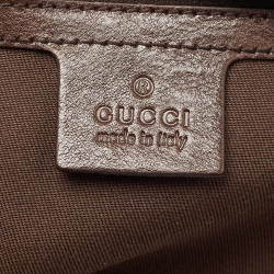 Pre Owned Gucci Beige/Black GG Canvas Interlocking G Medium Hobo 