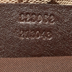 Pre Owned Gucci Beige/Black GG Canvas Interlocking G Medium Hobo 