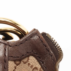 Pre Owned Gucci Beige/Black GG Canvas Interlocking G Medium Hobo 