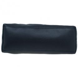 Pre Owned حقيبة كتف غوتشي سوهو متوسطة جلد أسود