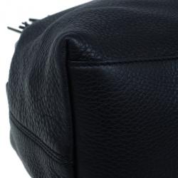 Pre Owned حقيبة كتف غوتشي سوهو متوسطة جلد أسود