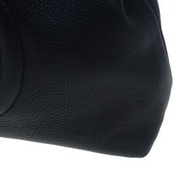 Pre Owned حقيبة كتف غوتشي سوهو متوسطة جلد أسود