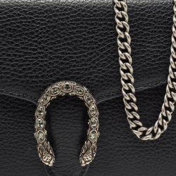 Gucci Black Leather Dionysus Wallet On Chain