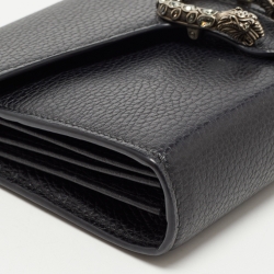 Gucci Black Leather Dionysus Wallet On Chain