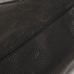 Pre Owned Gucci Black Grained Leather Large Soho Tote