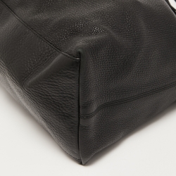 Pre Owned Gucci Black Grained Leather Large Soho Tote