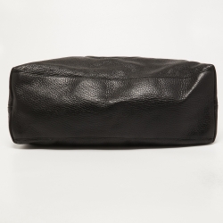 Pre Owned Gucci Black Grained Leather Large Soho Tote
