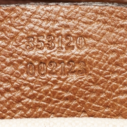 Pre Owned Gucci Brown/Beige GG Canvas and Leather Bree Foldover Bag