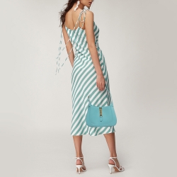 مملوكة مسبقًا Gucci Blue Leather Jackie 1961 Small Shoulder Bag