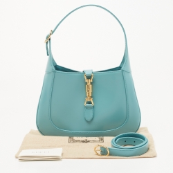 مملوكة مسبقًا Gucci Blue Leather Jackie 1961 Small Shoulder Bag