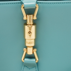 مملوكة مسبقًا Gucci Blue Leather Jackie 1961 Small Shoulder Bag