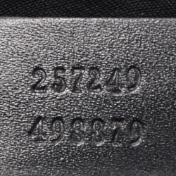 Pre Owned Gucci Green/Black GG Canvas and Leather Mini Tote