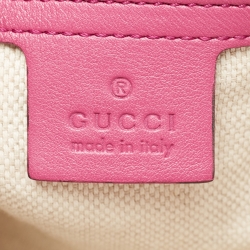 Pre Owned Gucci Pink Patent Leather Medium Soho Tote