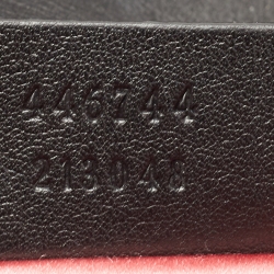 Pre Owned Gucci Black Matelassé Velvet Mini GG Marmont Shoulder Bag