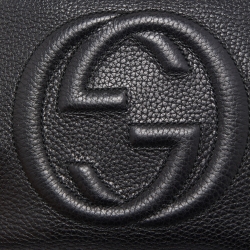 Pre Owned Gucci Black Leather Small Soho Disco Crossbody Bag
