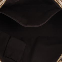 Pre Owned Gucci Metallic Monogram Crystal Medium Abbey Tote
