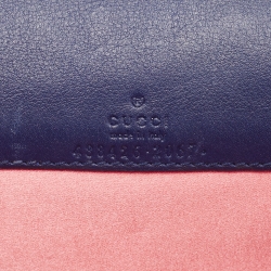 مملوكة مسبقًا حقيبة كروس غوتشي ميني جي جي مارمونت جلد وقطيفة ماتيلاسيه زرقاء