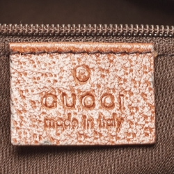 Pre Owned Gucci Denim Abbey Medium D-Ring Hobo Bag